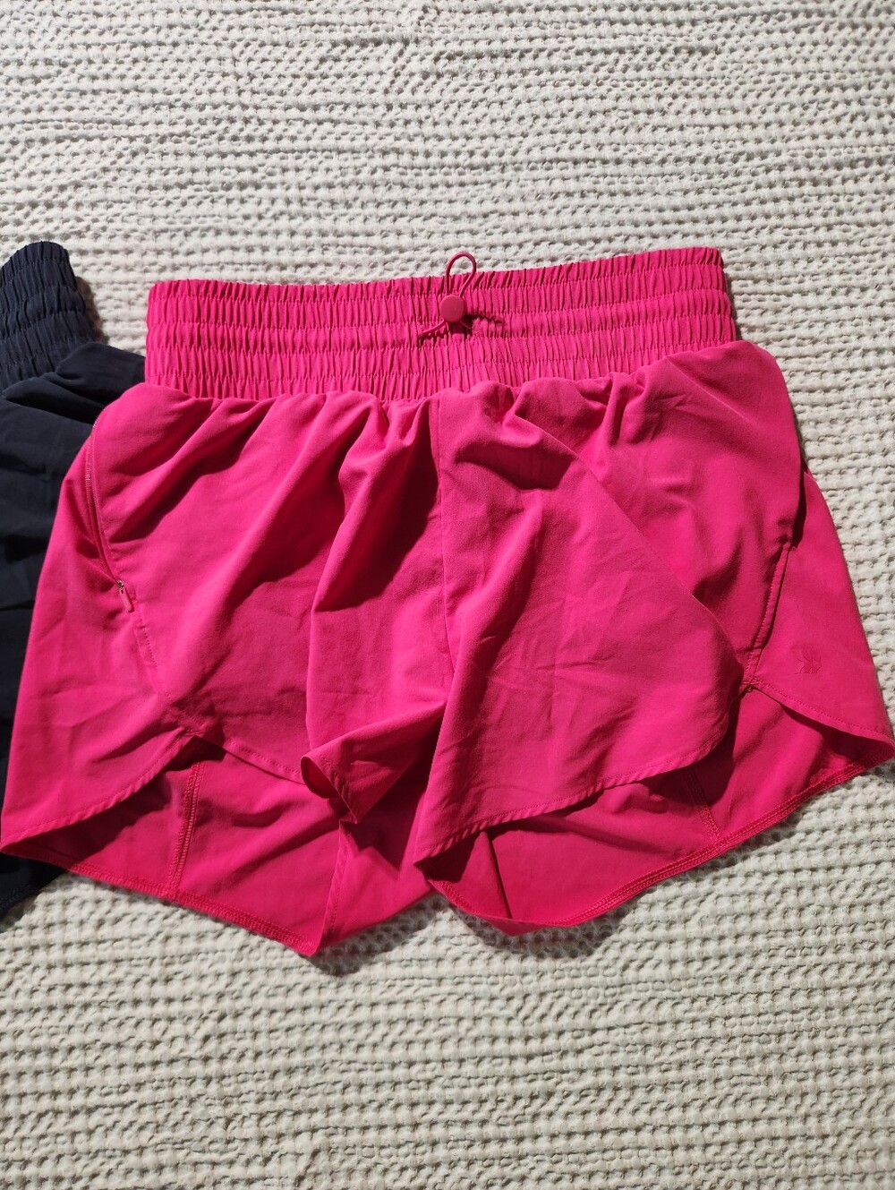 all in motion Women’s Athletic Shorts — Black and Hot Pink - Picture 2 of 5